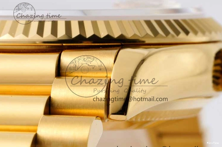 MiroTime 0321 NewStyle Day Date 36 YG RAF Best Edition Black No Marker on YG Bracelet A 2019